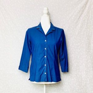 Eddie Bauer Stretch Wrinkle Resistant Blue Shirt NEW